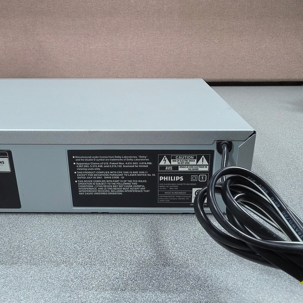 Philips DVD VCR Player Combo DVP3340V Excellent 4 Head Hi-Fi Stereo works - Picture 6 of 6